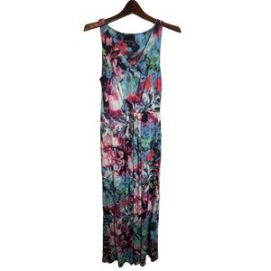 Cynthia Rowley Watercolor Sleevless Maxi Dress Size Small